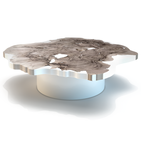 Agave Bleached Walnut Wood Coffee Table