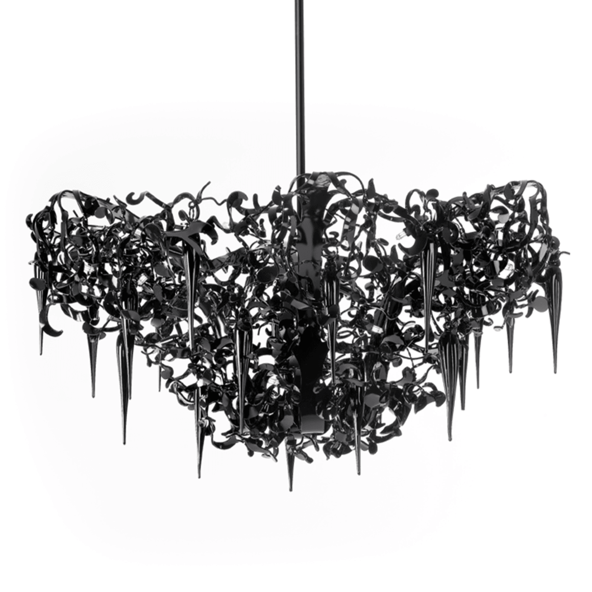 Flower Power Chandelier Round Upside Down