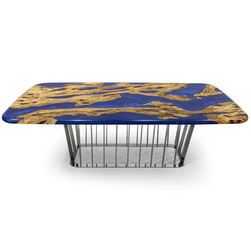 Giona Pearl Blue Olive Dining Table - ARDITI COLLECTION®