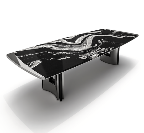 Meliades Black Marble Dining Table